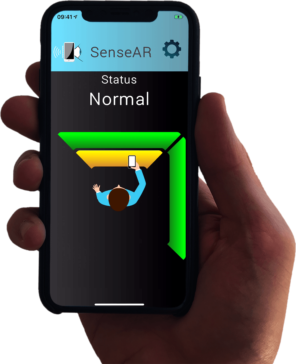 Image of SenseAR Running on an iPhone